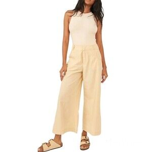 New! Free People 12 Menorca Cropped Wide Leg Pants